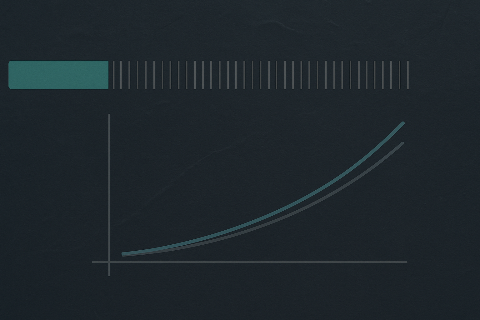 A horizontal latency timeline with a wide initial segment representing TTFT (prefill plus queueing plus first network hop) followed by a long series of small even ticks representing per-token decode latency. Below: a small chart showing throughput rising with batch size as per-request latency also rises.